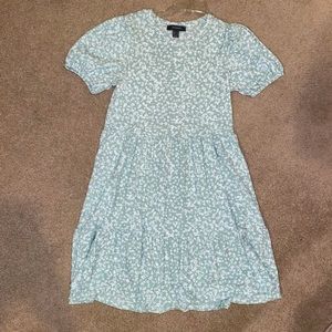 SPRING MINT GREEN FLOWER DRESS